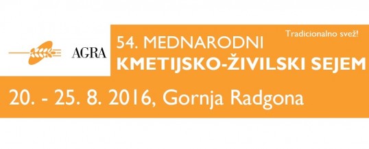 Posjetite nas i ove godine na 54. međunarodnom poljoprivrednom sajmu “Agra”, 20.-25.08.2016.